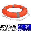 救命用浮き輪/大サイズ　外径71cm/港湾、河川、水路、沼、池、漁港/救助用の設置/2.5kg 規格品 救命浮輪/救命浮環 救…