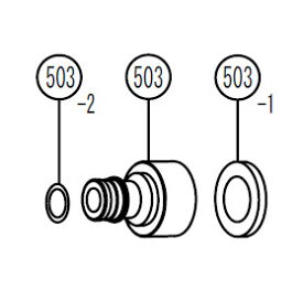 リョービ(RYOBI) 高圧洗浄機用アクセサリー AJP-1410A用部品 Oリング 画像503-2のみです　京セラ京セラに社名、ロゴ変更