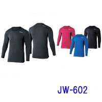 在庫限り　おたふく手袋 JW-602  吸汗・速乾・消臭・ドライ・長袖　ＢＴデュアルメッシュ ロングスリーブクルーネックシャツ