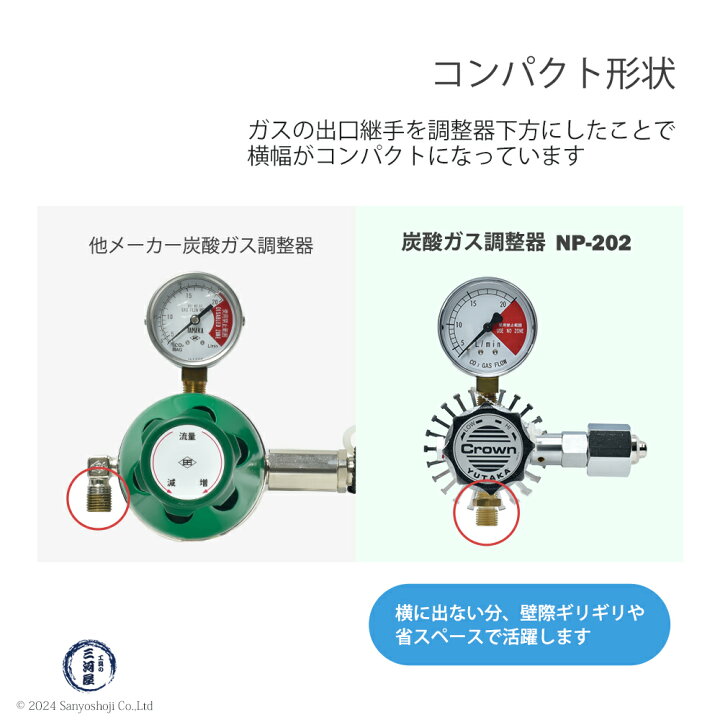 楽天市場】ユタカ（Crown）溶接用 炭酸ガス・MAGガス ノーヒーター型 