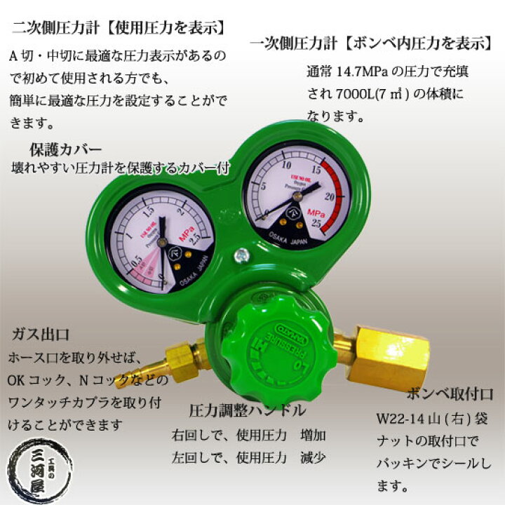 楽天市場】ヤマト産業 酸素 用 調整器 SSジュニア ( SS-Jr ) 関東式 