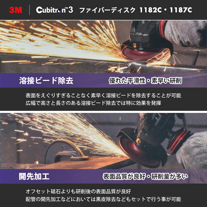 楽天市場】3M ( スリーエム ) キュービトロン3 ファイバーディスク 