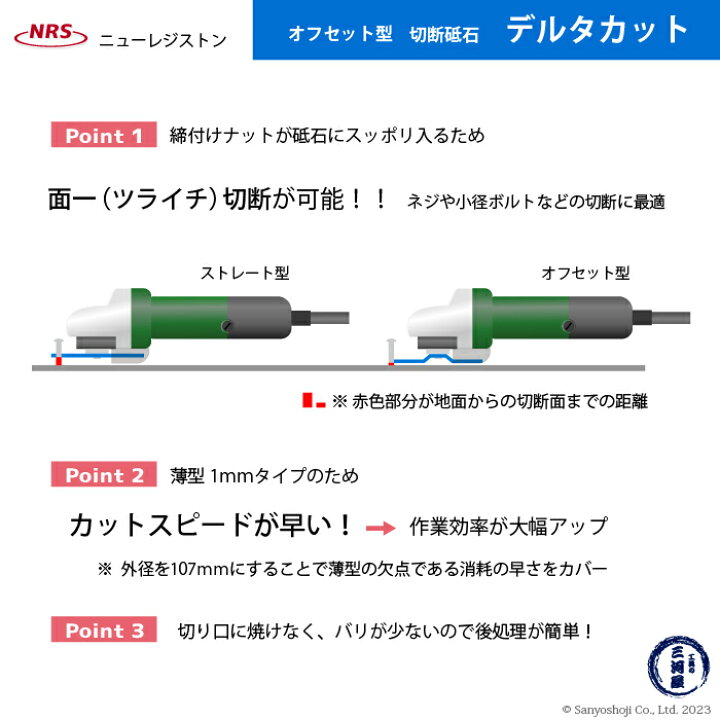 楽天市場】ニューレジストン ( ニューレジ ) 切断砥石 デルタカット 