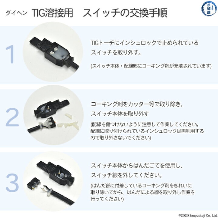 楽天市場】ダイヘン ( DAIHEN ) TIG 溶接 トーチ部品 300A 水冷 AW-18 