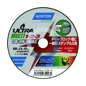 NORTON �ؒf�E�����E����u�� �E���g��MULTI1-2-3 100mm×2.2mm 2TW100ULT123M1P�y10���z