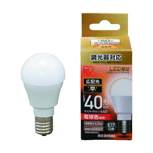 IRIS 567984 LED�d�� E17�L�z���^�C�v ������Ή� 40�`���� �d���F LDA5L-G-E17/D-4V3