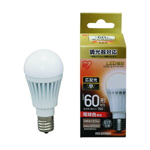 IRIS 567986 LED�d�� E17�L�z���^�C�v ������Ή� 60�`���� �d���F LDA9L-G-E17/D-6V3
