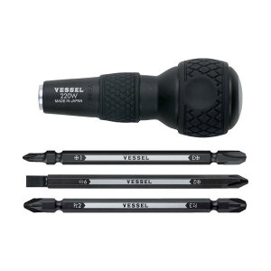 VESSEL �{�[���O���b�v���փh���C�o�[�Z�b�g No.220W-3(�r�b�g3�{�g) 220W-3