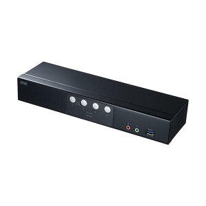SANWA DisplayPort�Ή��p�\�R�������ؑ֊�(4:1) SW-KVM4HDPU