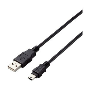 ELECOM USB2.0�P�[�u�� A-miniB�^�C�v �d�l�Œ� 1.5m �u���b�N U2C-AM15BK/ID