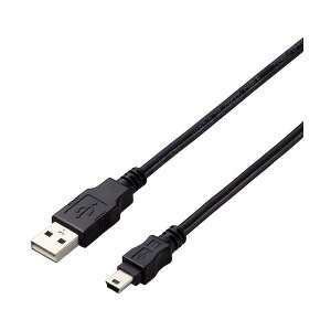 ELECOM USB2.0�P�[�u�� A-miniB�^�C�v �d�l�Œ� 3m �u���b�N U2C-AM30BK/ID