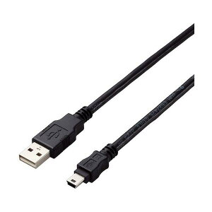 ELECOM USB2.0�P�[�u�� A-miniB�^�C�v �d�l�Œ� 5m �u���b�N U2C-AM50BK/ID