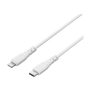 BUFFALO USB2.0 Type-C - Lightning PD�Ή��P�[�u�� 2.0m �z���C�g BU2CL20WH