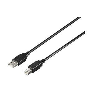 BUFFALO USB2.0 A to B �J�[�{���f�q���荞�݃P�[�u�� 3.0m �u���b�N BU2ABC30BK