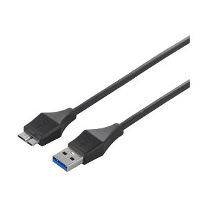 BUFFALO USB3.0 A to microB �X�����P�[�u�� 0.5m �u���b�N BSUAMBSU305BK
