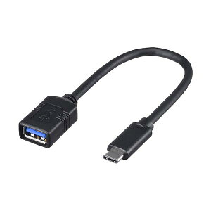 BUFFALO USB3.1 Gen1�ϊ��P�[�u��(A���X to C) 0.15m �u���b�N BSUAMC311015BK