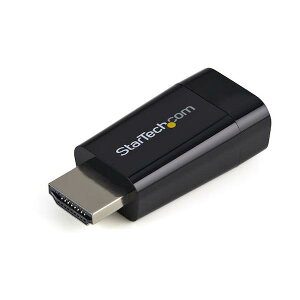 StarTech �f�B�X�v���C�A�_�v�^�[/HDMI - VGA/1080p/���^/�I�[�f�B�I�Ȃ� HD2VGAMICRO