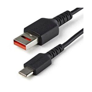 StarTech USB-C�P�[�u��/1m/�[�d��p/Type-C - Type-A/12W/�f�[�^�ʐM�@�\�J�b�g/�I�X-�I�X/�u���b�N USBSCHAC1M