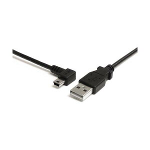 StarTech USB 2.0�P�[�u��/91cm/Type�]A - L�^����Mini-B/480Mbps/�I�X-�I�X/�u���b�N/�~�jB USB2HABM3LA