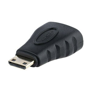 StarTech �f�B�X�v���C�A�_�v�^�[/Mini HDMI - HDMI 1.4/4K30Hz/�u���b�N/�r�f�I �ϊ� �R���o�[�^�[ HDACFM