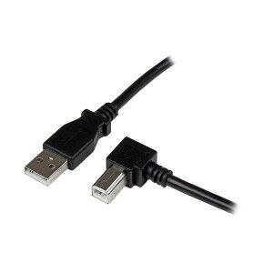StarTech USB 2.0�P�[�u��/2m/Type-A - L�^�E��Type-B/480Mbps/�I�X-�I�X/�u���b�N/�^�C�vB USBAB2MR