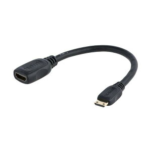 StarTech �f�B�X�v���C�A�_�v�^�[/Mini HDMI - HDMI 1.4/4K30Hz/�u���b�N/�r�f�I �ϊ� �R���o�[�^�[ HDACFM5IN