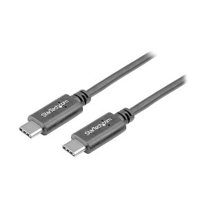 StarTech USB-C�P�[�u��/1m/USB 2.0/480Mbps/Type-C - Type-C/100W/�I�X-�I�X/�u���b�N USB2CC1M
