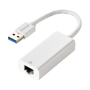 ELECOM �L��LAN�A�_�v�^ Giga�Ή� USB 5Gbps Type-A �z���C�g EDC-GUA3V3-W