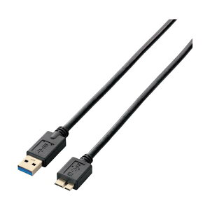 ELECOM USB3.0�P�[�u�� A-microB�^�C�v 1.0m �u���b�N USB3-AMB10BK