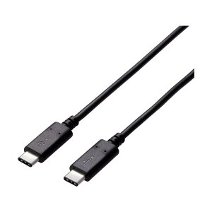ELECOM USB2.0�P�[�u�� C-C�^�C�v �F�ؕi 2.0m �u���b�N U2C-CC5P20NBK