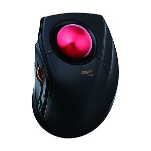 ELECOM �}�E�X �g���b�N�{�[���uDEFT PRO�v(�l�����w����^�C�v) 8�{�^�� �L��/����/Bluetooth�Ή� �u���b�N M-DPT1MRBK