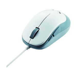 ELECOM 5�{�^��BlueLED�L���}�E�X �z���C�g M-Y9UBWH