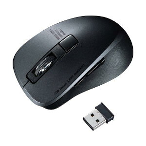SANWA �É����C�����X�u���[LED�}�E�X(5�{�^���E�u���b�N) MA-WBL153BK