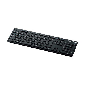 ELECOM Bluetooth�t���L�[�{�[�h ���^ �����u������ �R�� �}���`�y�A�����O�Ή� �u���b�N TK-FBM120KBK