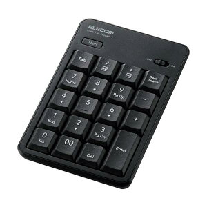 ELECOM �e���L�[�p�b�h ����(2.4GHz) �É��݌v �R�� �u���b�N TK-TDM022SKBK