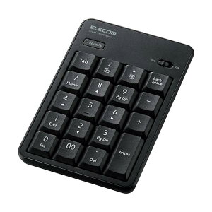 ELECOM �e���L�[�p�b�h Bluetooth �É��݌v �R�� �u���b�N TK-TBM023SKBK