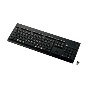 ELECOM �L�[�{�[�h ����(2.4GHz) ���C�����X �����u������ �t���T�C�Y �􂦂� �R�� �u���b�N TK-WS02DMKBK