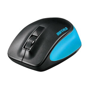 BUFFALO ���� BlueLED 3�{�^�� �v���~�A���t�B�b�g�}�E�X �u���[ BSMBW300MBL