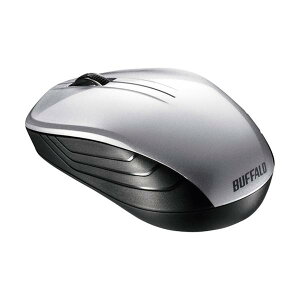 BUFFALO ���� BlueLED 3�{�^�� �X�^���_�[�h�}�E�X �V���o�[ BSMBW107SV
