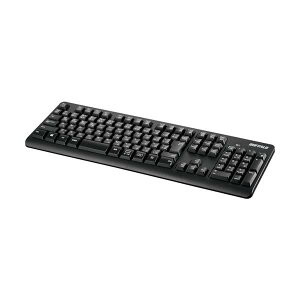 BUFFALO Bluetooth�L�[�{�[�h �X�^���_�[�h �t�� �u���b�N BSKBB100BK