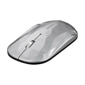 BUFFALO ���^ 3�{�^�� ���� BlueLED�}�E�X �W�I���g���[ �V���o�[ BSMBW330GSV
