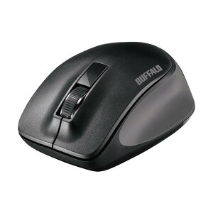 BUFFALO ���� BlueLED 3�{�^�� �v���~�A���t�B�b�g�}�E�X �u���b�N BSMBW300MBK