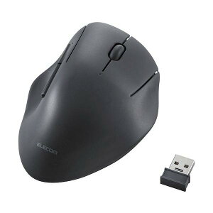 ELECOM �}�E�X SHELLPHA ����2.4GHz 5�{�^�� �R�ێd�l �É��݌v �u���b�N M-SH20DBSKBK