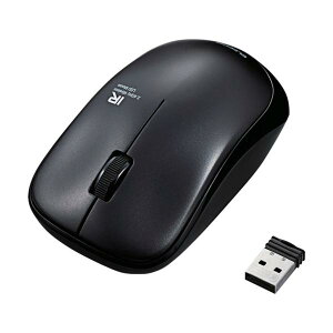 ELECOM ����IR�}�E�X ENELO�V���[�Y 3�{�^�� �ȓd�� �u���b�N M-IR07DRBK