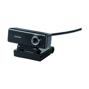 ELECOM ���掿HD�Ή�200����fWeb�J���� �}�C�N���� �u���b�N UCAM-C520FBBK