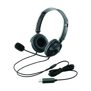 ELECOM USB�w�b�h�Z�b�g ����a�h���C�o�܂��ݗ����I�[�o�[�w�b�h �u���b�N HS-HP20UBK