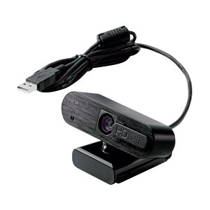 ELECOM Web�J���� 200����f �I�[�g�t�H�[�J�X Full HD �����}�C�N�t �u���b�N UCAM-C820ABBK
