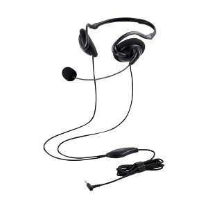 ELECOM �L���w�b�h�Z�b�g �l�b�N�o���h�^ �܂肽���ݎ� 4��3.5mm ���� �u���b�N HS-NB06TBK