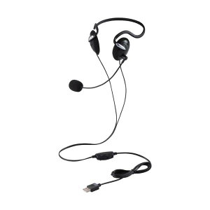ELECOM �L���w�b�h�Z�b�g �����l�b�N�o���h USB-A 1.8m �u���b�N HS-NB03SUBK