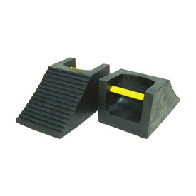 IWA 車輪止め 黒 光る取手付 中 220×120mm 20SD00R-M